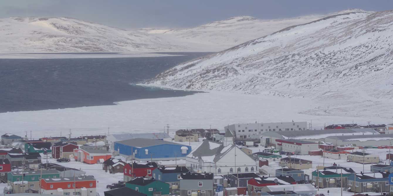 Northern Inuit village of Salluit in Nunavik